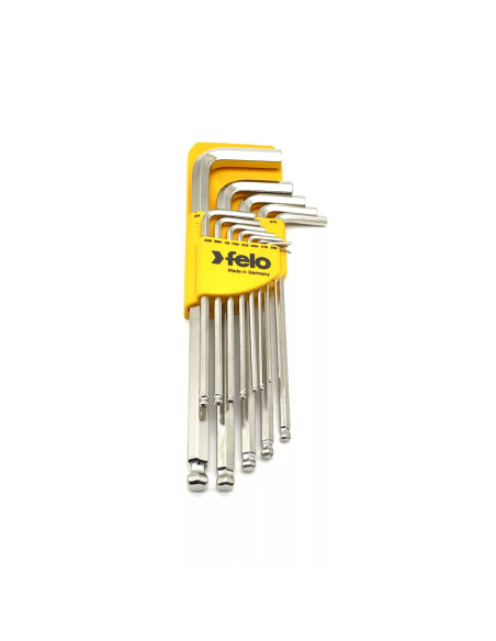 Felo 37513011, Set 13 chei L HEX, lungi, cap cu bila, INCH, HEX 0.050in-3/8in