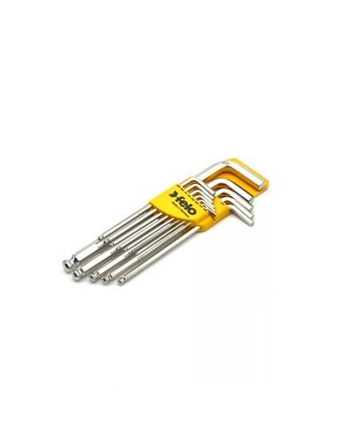 Felo 37513011, Set 13 chei L HEX, lungi, cap cu bila, INCH, HEX 0.050in-3/8in