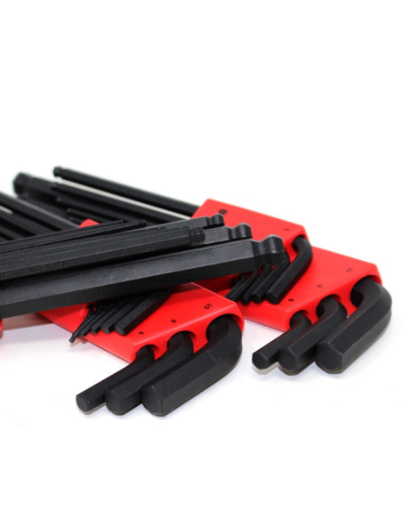 Bondhus 10999, Set 9 chei L HEX BLX9M, lungi, cap cu bila, ProGuard finish HEX 1.5-10mm