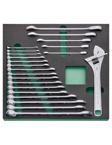 Stahlwille 98830194, Banc de lucru mobil WB 621/161QR, 7 sertare cu glisare completa, compartiment lateral, blat din lemn, inchi