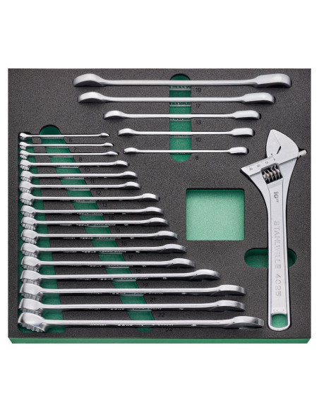 Stahlwille 98830194, Banc de lucru mobil WB 621/161QR, 7 sertare cu glisare completa, compartiment lateral, blat din lemn, inchi