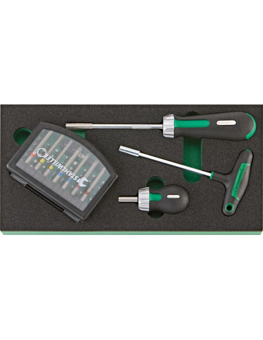 Stahlwille 98830178, Carucior pentru atelier 93/157QR, 6 sertare cu glisiere, blocare centrala si 157 unelte