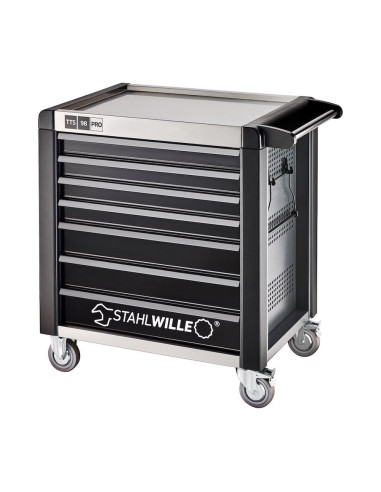 Stahlwille 81200169, Carucior pentru atelier 98/7 PRO, 7 sertare cu glisiere, inchidere centralizata, capacitate 1400kg, doar ca