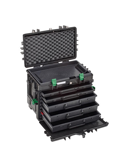 Stahlwille 98814924, Troler pentru unelte WT/TS, 5 sertare detasabile, insertii TCS, complet cu 160 unelte