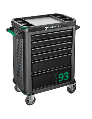 Stahlwille 81200154, Carucior pentru atelier 93/6, 6 sertare cu glisiere, doar caruciorul