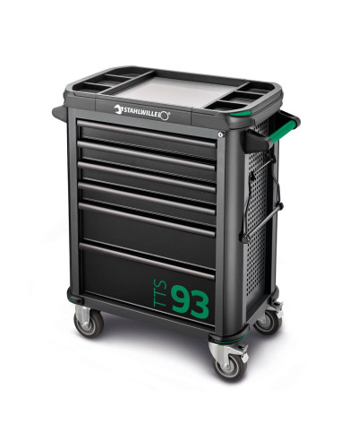 Stahlwille 81200154, Carucior pentru atelier 93/6, 6 sertare cu glisiere, doar caruciorul