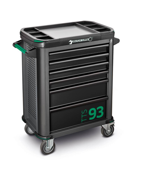 Stahlwille 81200154, Carucior pentru atelier 93/6, 6 sertare cu glisiere, doar caruciorul