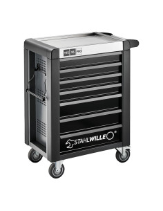 Stahlwille 81200163, Carucior pentru atelier 95/7 PRO, 7 sertare cu glisiere, inchidere centralizata, capacitate 750kg, doar car