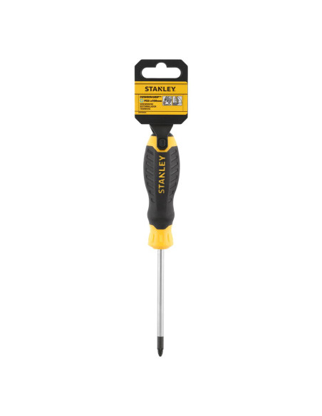 Stanley STHT16163-0, surubelnita Cushion Grip cu varful cruce Pozidrive PZ2 si lungimea tijei de 100mm, PZ2x100
