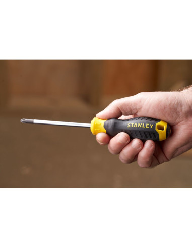 Stanley STHT16164-0, surubelnita Cushion Grip cu varful cruce Pozidrive PZ3 si lungimea tijei de 150mm, PZ3x150
