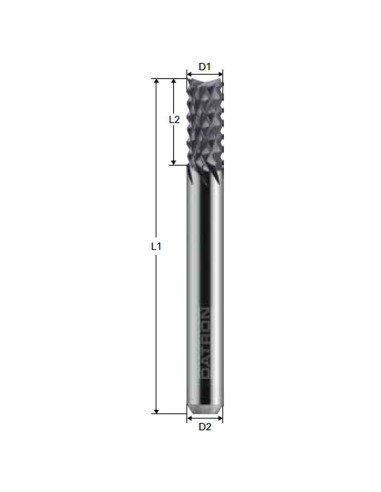 Freza cu micro dantura, Datron 0068164, X.CEED, 4.0x6.0mm