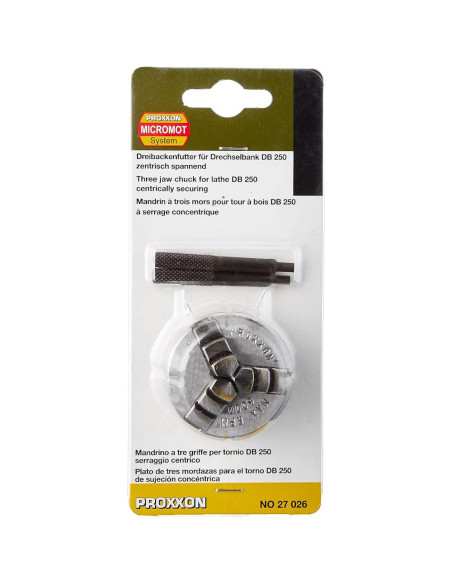 Universal strung cu trei bacuri cu auto-centrare, Proxxon 27026