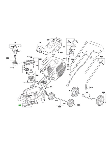 SKIL 2610Z05602 cutit de schimb pentru masina de tuns iarba SKIL 0713