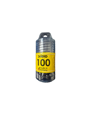 Blister set de 100 biti PZ 2, in tub, Felo 02102117