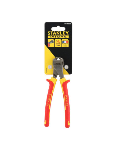 Stanley 0-84-016, Cleste cu taiere frontala FatMax, izolat VDE, 160 mm