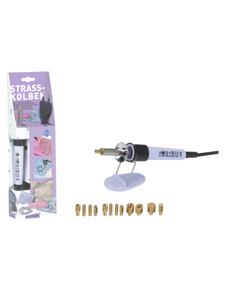 Pebaro 0250, Set pentru aplicare strasuri, 12 varfuri