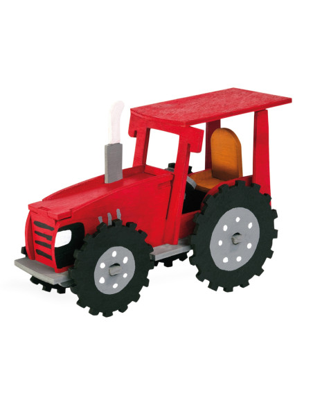 Pebaro 851/1, Kit constructie din lemn, tractor, 26 piese