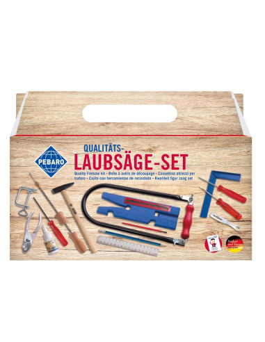 Pebaro 925P, Set traforaj, burghiu + masa de taiat cu locas de fixare + set extins de unelte