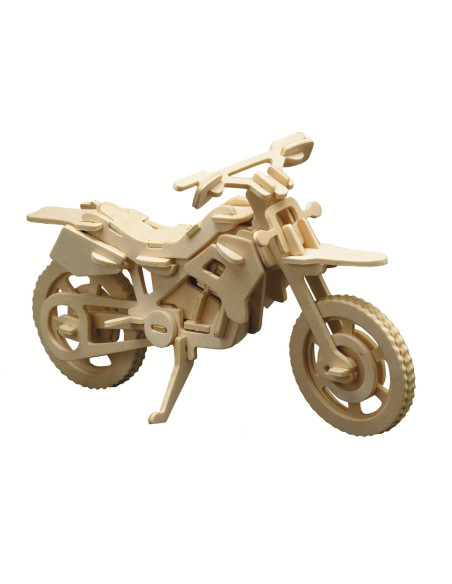 Pebaro 850/6, Kit constructie din lemn, motocicleta Off-Road, 56 piese