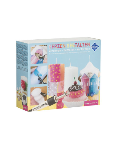 Pebaro 0277, Set complet pentru decorarea lumanarilor, include lumanari, servetele decorative + alte accesorii