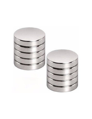 Pebaro 20927, Set 10 magneti neodim disc, N48, dimensiuni 6x2mm