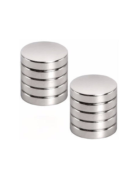 Pebaro 20927, Set 10 magneti neodim disc, N48, dimensiuni 6x2mm