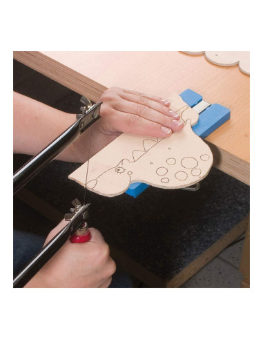 Pebaro 936, Set traforaj pentru incepatori, masa de taiat cu locas de fixare + sablon din lemn + alte accesorii