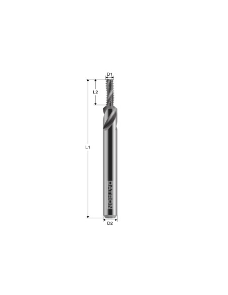 Freza pentru filetare, Datron 00684544, 3.0x12.0x6.0mm