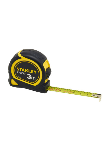 Stanley 1-30-687, ruleta Tylon 3m, tru-zero, protectie din cauciuc, anti-alunecare, 3m x 13mm