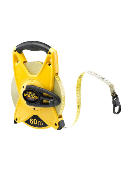 Stanley 2-34-824, ruleta deschisa fatmax cu banda din fibra de sticla 60m, mulinare rapida, tru-zero, 60m x 19mm, blister