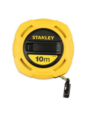 Stanley 0-34-295, ruleta inchisa cu banda de fibra de sticla 10m, tru-zero, vizibilitate ridicata, 10m x 13 mm, blister