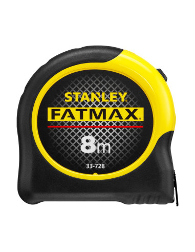 Stanley 0-33-728, ruleta fatmax 8m, Mylar®, BladeArmor, tru-zero, rupere la 3.35m, 8m x 32mm, blister