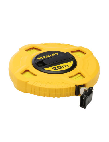 Stanley 0-34-296, ruleta inchisa cu banda de fibra de sticla 20m, tru-zero, vizibilitate ridicata, 20m x 13 mm, blister