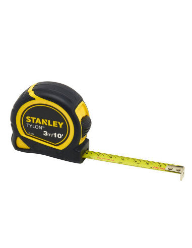 Stanley 0-30-686, ruleta Tylon 3m, 10 Ft, metric-inch, protectie din cauciuc, anti-alunecare, 3mx13mm, blister