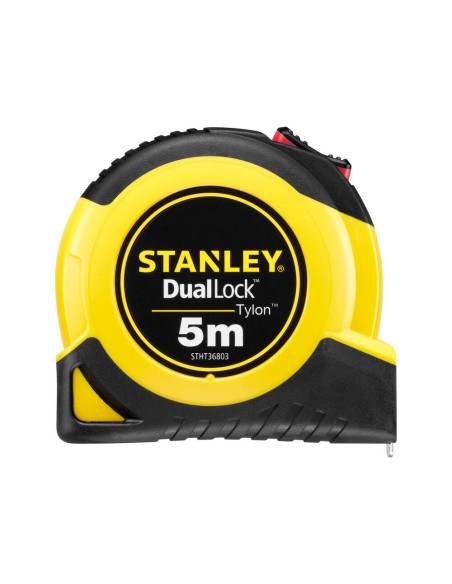 Stanley STHT36803-0, ruleta tylon cu dubla blocare 5m, acoperire Tylon, maner ergonomic, 5m x 19mm, blister