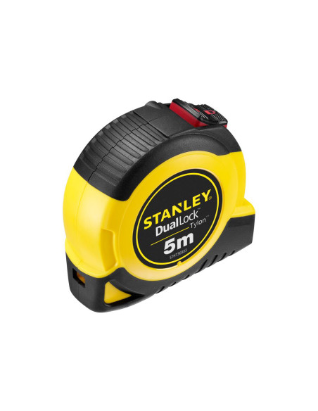 Stanley STHT36803-0, ruleta tylon cu dubla blocare 5m, acoperire Tylon, maner ergonomic, 5m x 19mm, blister