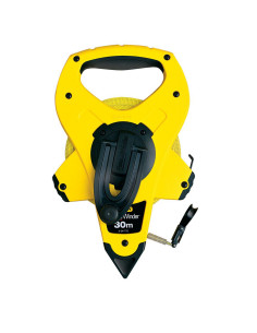 Stanley 2-34-772, ruleta deschisa cu banda din fibra de sticla 30m, PowerWinder, carlig tru-zero, mulinare rapida, 30m x 12.7mm