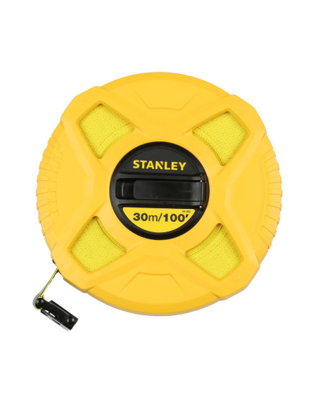 Stanley 0-34-262, ruleta inchisa cu banda de fibra de sticla 30m, tru-zero, vizibilitate ridicata, 30m x 13 mm, blister