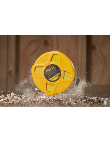 Stanley 0-34-262, ruleta inchisa cu banda de fibra de sticla 30m, tru-zero, vizibilitate ridicata, 30m x 13 mm, blister