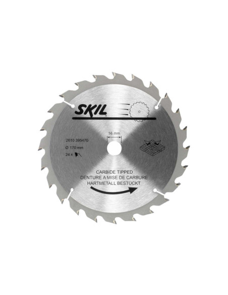 Panza pentru circular SKIL, 24 dinti de carbura, 170 x 1.6 x 16mm