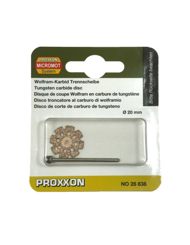 Disc din carbura de tungsten, 20mm, Proxxon 28838
