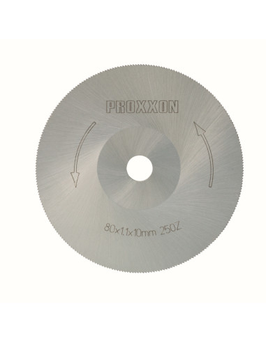 Disc din otel HSS, 80mm, 250 dinti, Proxxon 28730