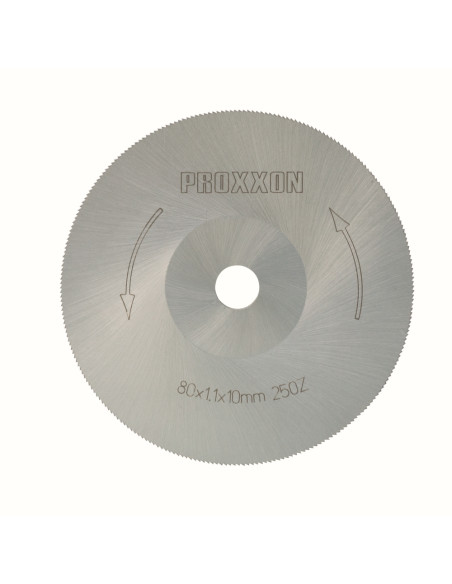 Disc din otel HSS, 80mm, 250 dinti, Proxxon 28730
