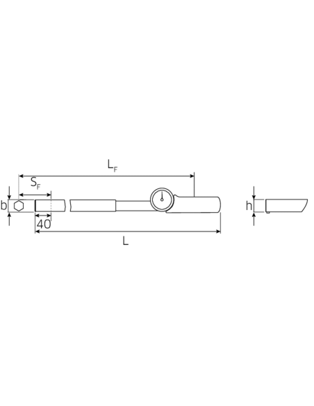 Cheie dinamometrica manoskop, 160–800 Nm