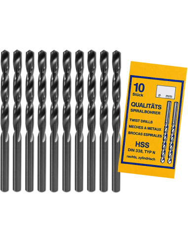 Donau Elektronik HSS29, set 10 burghie HSS, 2.9mm