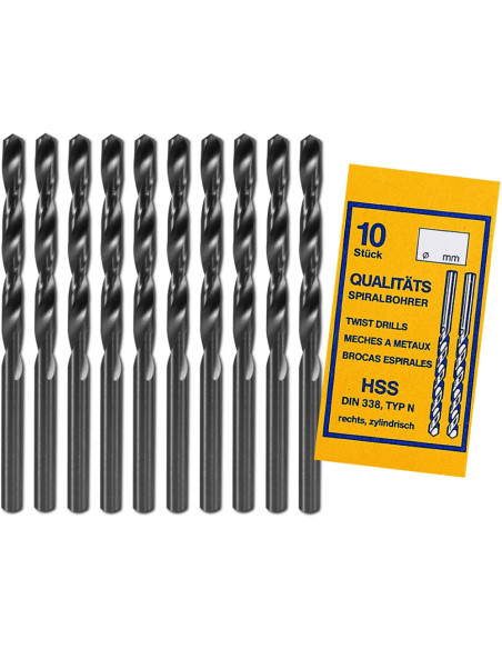 Donau Elektronik HSS29, set 10 burghie HSS, 2.9mm
