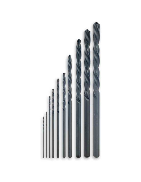 Set 10 burghie HSS, DIN 338, 0.3 - 3.2mm, Proxxon 28874