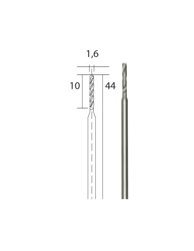 Set 3 burghie HSS, 1.6mm, Proxxon 28858