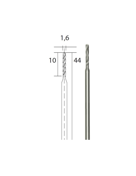 Set 3 burghie HSS, 1.6mm, Proxxon 28858
