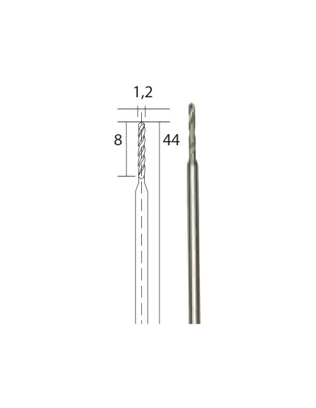 Set 3 burghie HSS, 1.2mm, Proxxon 28856